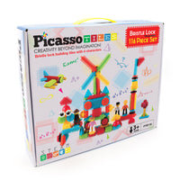 Picasso Tiles - Blocs de construction Hérisson - Ensemble de 116 pièces-Les blocs de construction en forme de hérisson favorisent la coordination œil-main et les compétences de résolution de problèmes pour les tout-petits, les garçons et les filles de tous âges, y compris l'école maternelle, les activités de groupe, le travail d'équipe en classe et la maternelle