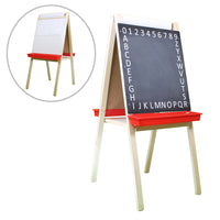 Crestline - Chevalet pour enfant avec rouleau de papier - 112 cm (h.) x 48 cm (l)-Il est doté de pieds robustes à charnières et d'un plateau de rangement supplémentaire au centre.