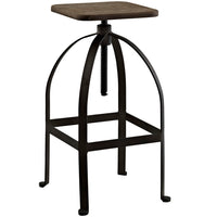 Modway - Pointe Tabouret de bar - Brown-Siège en bambou stratifié