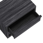 Manhattan Comfort - Table de nuit contemporaine Navis 26" à 2 tiroirs - Gris charbon-Disponible en trois finitions polyvalentes : chêne naturel, gris charbon et chêne blanchi pour s’adapter à différents styles de décoration