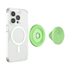 Popsockets - PopGrip pour MagSafe avec bague d'adaptation - Curves Matcha Dew-Fonctionne comme un support pratique pour regarder des vidéos en déplacement