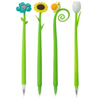 Merangue - Stylo flexible assorti à fleurs-Stylos fantaisie avec embouts à motifs floraux et de jardin