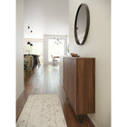 Nexera - Console de rangement 2 portes Slim, Noyer-7