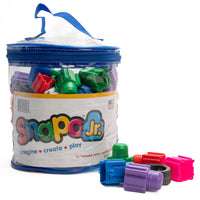 Snapo Jr. - Kit de construction avancé avec blocs de construction - 80 pièces-Ce kit comprend 80 pièces : Blocs Standards, Roues, Hélices, Blocs Spécialisés (Axes, pentes, etc.)