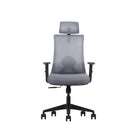 Kopplen - Chaise De Bureau Avec Appui-tête Et Accoudoirs - Gris-Un soutien sur mesure pour des sessions de travail améliorées.
