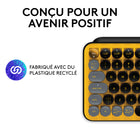Logitech POP Keys Clavier Mécanique Sans Fil - Blast-Le vôtre pour longtemps: Exprimez vous à travers votre coeur avec le clavier externe sans fil, avec une pile d'une durée de 3 ans et touches conçues pour supporter jusqu'à 50 millions de frappes