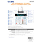 Casio - Calculatrice d'impression de bureau HR-300RC-Fonction de vérification et d'édition en 150 étapes pour la révision et la correction des nombres saisis. Plus besoin de ressaisir tous vos numéros pour les modifier