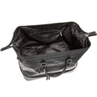 Mancini - Sac de voyage à deux compartiments Buffalo - 20po x 12.5po x 12.75po - Noir-Compartiment inférieur zippé