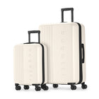 Bugatti - The Classic Ensemble de 2 valises rigides - Egret-Fabriqué à partir d'un mélange durable d'ABS et de composite en polycarbonate