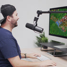 Mount-It - Bras de micro réglable-Compatible avec Blue Snowball ou Blue Yeti ainsi qu'avec la plupart des microphones