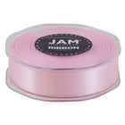 JAM Paper - Ruban de satin double face - 7/8" de large x 25 m - Rose bébé-Notre ruban décoratif est fabriqué à partir de satin double face de la plus haute qualité, avec une finition lisse !