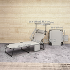 Outsunny - Chaise de bronzage pliante - chaise longue avec auvent - gris clair-Table ronde favorisant l’interaction sociale et la conversation