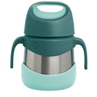 b.box - Boîte alimentaire isotherme - 335ml - Forêt Émeraude-Conception adaptée aux enfants avec poignées faciles à saisir, cuillère-fourchette intégrée et pièces amovibles favorisant l’autonomie