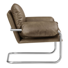 Modway - Ansel Cuir végane Chaise d’accent - Champignon-Coussin surchargé