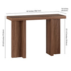 Hudson&Canal - Console Dimitra 42" L - Noyer satiné-9