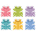 TREND enterprises - Ensemble de minis accessoires Grenouilles de jardin - Paquet de 36 -Hop à elle! De sympathiques grenouilles déclinées en six couleurs apaisantes sont prêtes à faire sensation !