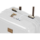 Champs - Ensemble de 3 valises extensibles de la Luxe - Blanc-Poignées supérieures et latérales