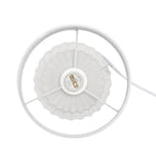 Simple Designs - Petite lampe de table à base plissée - Blanc cassé-7