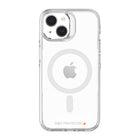 AXS - Crystal Shield Étui D3O MagSafe compatible pour Apple iPhone 15 - Transparent-Protection anti-UV pour afficher clairement le design original de votre cellulaire