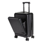 Gry Mattr - Bagage à main hybride à 4 roulettes - Noir mat-Idéal pour les voyages de 2 à 5 jours