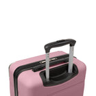 Bugatti - Valise de cabine à coque rigide 21.50po de la collection Monaco - Pink-Roulettes doubles pivotantes à 360 degrés pour un roulement fluide et silencieux (8 roues)
