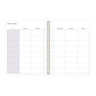 Blueline - 2025-2026 Agenda académique mensuel - 11 po x 8-1/2 po - Collection Blossom - Anglais-Coins détachables