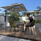 Homy Casa - Chaises d'accueil 4 places, tissu rembourré vert-Parfait pour les tables de 30" à 36" : Idéal pour cuisines, appartements et bureaux.
