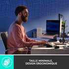Logitech - MX Mechanical Mini Clavier Sans Fil Rétroéclairé Performant - Commutateurs Cliquables-Smart Illumination: Touches rétroéclairées qui s'allument au moment où votre main s'approche du clavier sans fil et s'ajuste automatiquement selon les conditions lumineuses environnantes