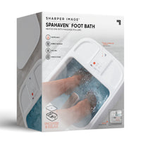 Sharper Image - Bain de pieds , spa chauffé avec rouleaux de massage et écran à DEL-Rajeunir Les Pieds Fatigués : Le Masseur Pour Bain De Pieds Sharper Image Associe Chaleur, Bulles Et Rouleaux Pour Soulager Les Pieds Fatigués Et Endoloris Après Une Longue Journée Et Vous Aider À Évacuer Le Stress.