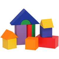 Soozier - Ensemble de 11 blocs de jeu souples pour tout-petits - Couleurs classiques-Parfait pour une utilisation à l'école, à la garderie ou à la maison 