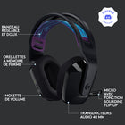 Logitech G535 LIGHTSPEED Casque gaming sans fil - Noir-Confort tout au long de la journée: les oreillettes souples à mémoire de forme et le maillage sport offrent assez de confort pour une utilisation prolongée.