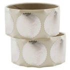 Jam Paper Sceaux autocollants ronds gaufrés avec bords dentelés, 1 1/2 po, argent, paquet de 200-Argent