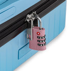 Ensemble de Serrures à Combinaison TSA 2 Pièces Bugatti - ABS Durable - Rose-4