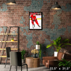 Sebastian Aho 20x29 Carolina Hurricanes - Toile encadree - 22" x 31"-Sous licence officielle de la LNH et de l'AJLNH