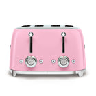 SMEG - Grille-pain 4 tranches 4x4 - rose-Fentes larges avec centrage automatique, pour des tranches de différentes épaisseurs