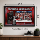 Frameworth - Carolina Hurricanes 16 po H x 24 po l Cadre Champions de la Coupe Stanley 2026 - Sous licence officielle LNH/AJLNH-7