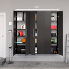 Prepac - Armoire accrochable HangUps de 72 po ensemble C - noir-Fini noir