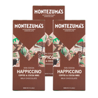 Montezuma’s Happiccino - Barre de chocolat au lait au café et éclats de cacao, 90 g, paquet de 3-Chocolat au lait avec café et éclats de cacao croquants.
