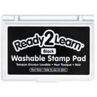 Ready 2 Learn - Tampon encreur lavable - Noir - Paquet de 6-Sécuritaire à partir de 3 ans:  Ce tampon encreur non toxique adapté aux enfants est une ressource artisanale sûre pour les petits artistes. Les enfants adorent l'utiliser avec des tampons ou créer des œuvres d'art avec empreintes digitales.
