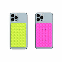 Blu Element - Poignée PhoneSquid - Vert Citron & Fuchsia - Paquet de 2-Compatibilité universelle : fonctionne avec tous les smartphones