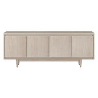 Hudson&Canal - Meuble TV Aelin pour téléviseurs jusqu'à 75" - Blanc aulne-Un design contemporain moderne peut accueillir des téléviseurs jusqu'à 75 pouces pour votre espace de divertissement