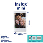 Appareil instantané hybride Instax mini Evo-2 boutons d'obturation - portrait et paysage