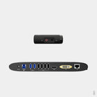 Plugable - Station d'accueil horizontale pour ordinateur portable Displaylink USB 3.0 à double moniteur enfichable-Deux moniteurs HD : prend en charge deux écrans HDMI jusqu'à un taux de rafraîchissement de 1 920 x 1 200 à 60 Hz, même si votre ordinateur ne prend en charge qu'une seule sortie comme un Mac M1, M2 ou M3. La deuxième sortie peut prendre en charge l'affichage HDMI, DVI ou VGA avec les adaptateurs inclus