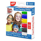 Kwik Stix - Face Stix TPG633-3 Bâtons de maquillage pour le visage - 6 couleurs par ensemble - 3 ensembles-Séchage rapide ! Les peintures sèchent rapidement et ne bavent pas.