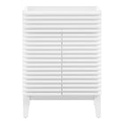 Modway - Render 24" Armoire de toilette de salle de bain (lavabo non inclus) - Blanc-Style moderne du milieu du siècle