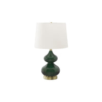 Monarch Specialties - Luminaire - 24 po H Lampe De Table - Verre Vert - Abat-Jour Ivoire / Crème - Contemporain-Ajoutez une touche tendance à n'importe quelle pièce avec cette élégante lampe de table de 24 pouces en verre vert avec une base en métal argenté et un abat-jour en tissu ivoire en forme de cône, surmonté d'un embout rond argenté