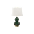 Monarch Specialties - Luminaire - 24 po H Lampe De Table - Verre Vert - Abat-Jour Ivoire / Crème - Contemporain-Ajoutez une touche tendance à n'importe quelle pièce avec cette élégante lampe de table de 24 pouces en verre vert avec une base en métal argenté et un abat-jour en tissu ivoire en forme de cône, surmonté d'un embout rond argenté