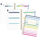 AT-A-GLANCE - Agenda hebdomadaire/mensuel bande joyeuse Emily Ley Simplified 2026 - 8 1/2 po H x 5 3/8 po l - multicoloure - bilingue-Comprend également les jours fériés, 1 page de notes, 2 calendriers de référence et 2 pages de planification future