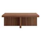 Hudson&Canal - Table basse rectangulaire Elna (44 po de largeur) - Noyer satiné-La table est fabriquée à partir de matériaux MDF de haute qualité et durables