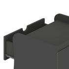 Manhattan Comfort - Table de nuit Coney 19,68" style mid-century moderne - Gris-Parfait pour le rangement de la chambre, les lampes ou les objets de décoration